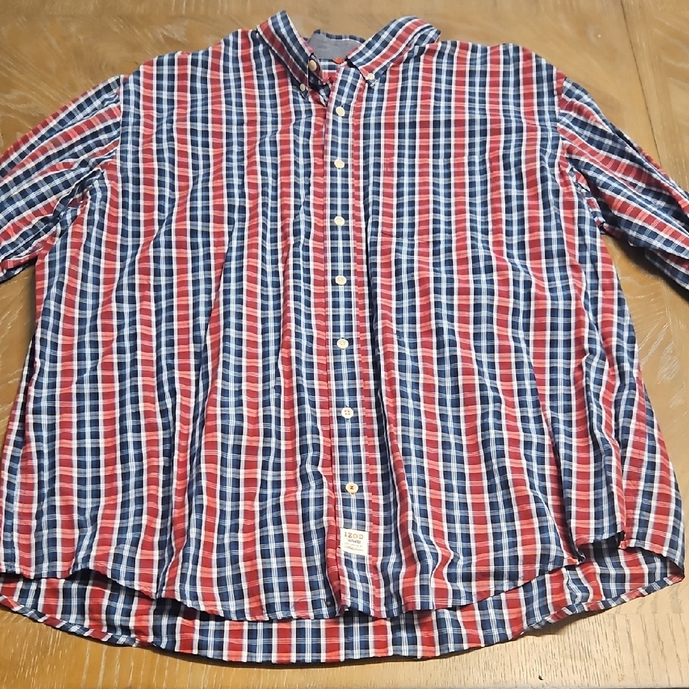IZOD 3XLT BUTTON LONG SLEEVE SHIRT